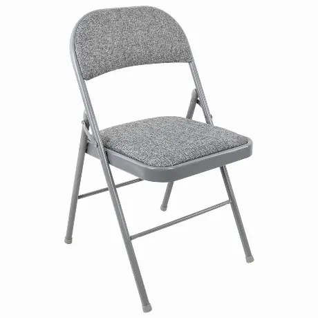 Стул складной BRABIX Golf Plus CF-003 КОМФОРТ, серый каркас, сер...