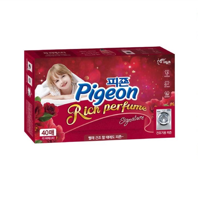 Кондиционер для белья Pigeon Rich Perfume Signature Dryer Sheet La Fiesta (40 листов)