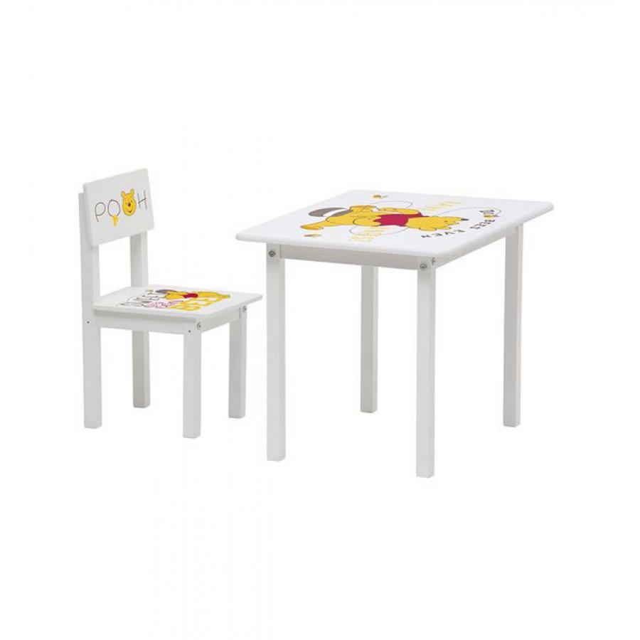 Комплект детской мебели Polini Kids Disney baby 105 S, Медвежонок Винни, белый