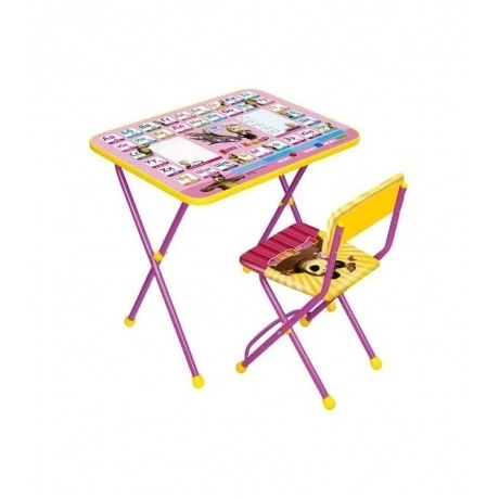 

Комплект Познайка КП2/ 3 Азбука 3: Маша и медведь (от 1,5 до 3 лет, стол выс. 50см + стул мяг.)