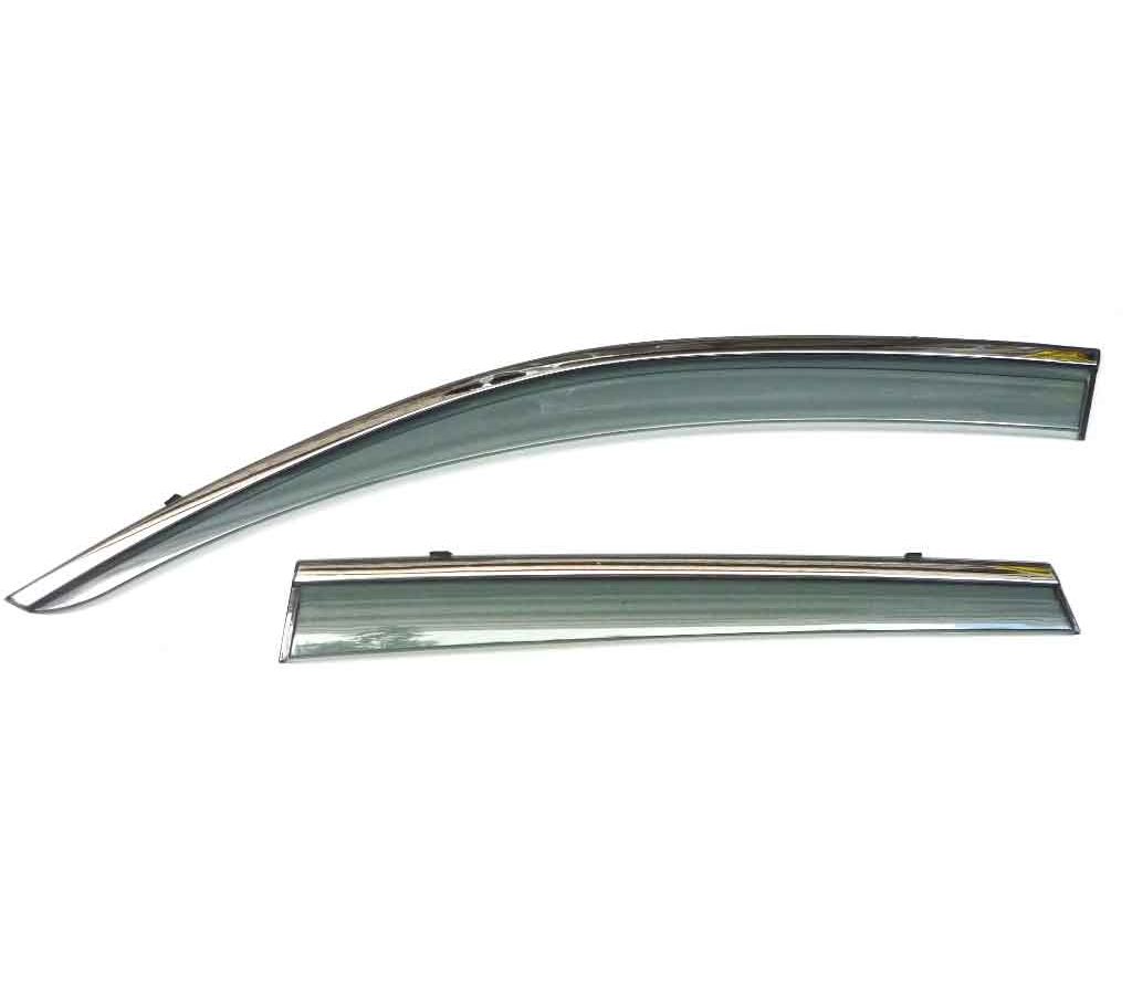 Ветровики Artway Hyundai SONATA 20- инжекционные с металлизированным молдингом, AWI-WV-84, цвет металлик