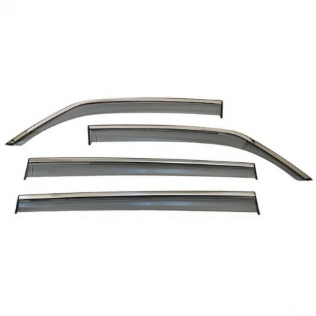 Ветровики Artway Hyundai Sonata VII LF 2017- инжекционные с металлизированным молдингом Компл хорошее состояние 1208₽