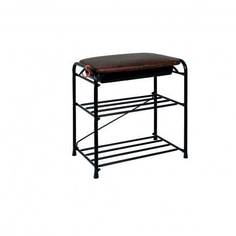 

Подставка для обуви Альфа 13 с сиденьем и ящиком, черный ПДОА13СЯ Ч