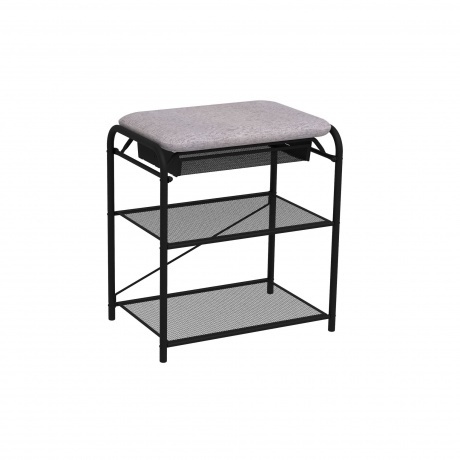 Подставка для обуви "Гранада 13", 2 полки, с сиденьем и ящиком, ...