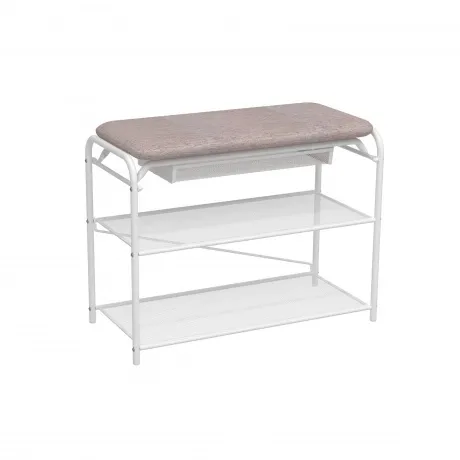 Подставка для обуви "Гранада 23", 2 полки,с сиденьем и ящиком,  ...