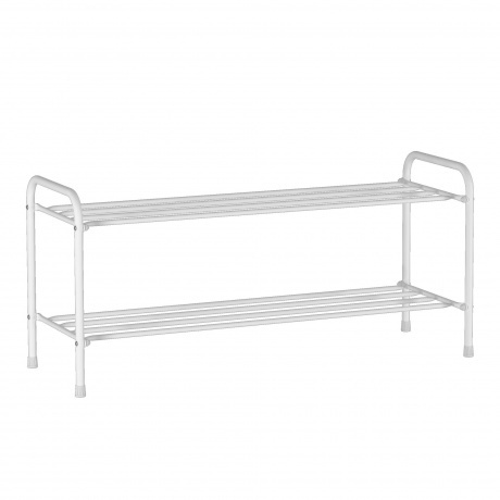 Подставка для обуви Альфа 32 2-х полочная 80 см 813830 белый ПДОА 32 Б 1341₽