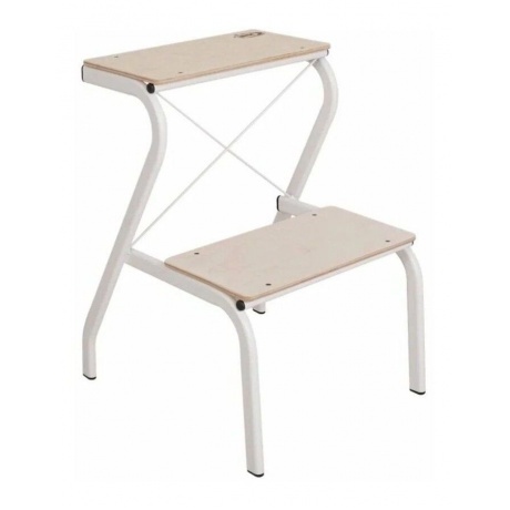 

Табурет-стремянка "Конёк".(45*42*56 )см ЗМИ белый арт.277 Б