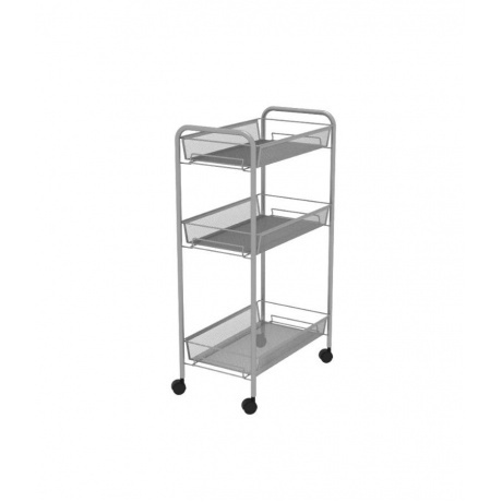 Этажерка Ладья 2 К метал на колесиках 4425755 см графит Э 322 ГР 2446₽