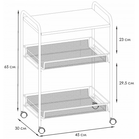 Этажерка &quot;Ладья 33КС&quot; графит,  Э 356 ГР - фото 8
