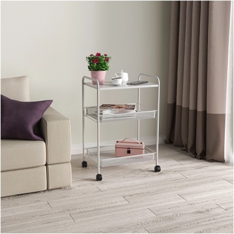 Этажерка "Ладья 33КС" серый,  Э 356 С - фото 4