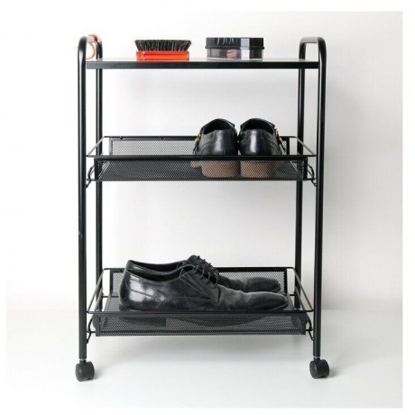 Этажерка &quot;Ладья 33КС&quot; черный,  Э 356 Ч - фото 5