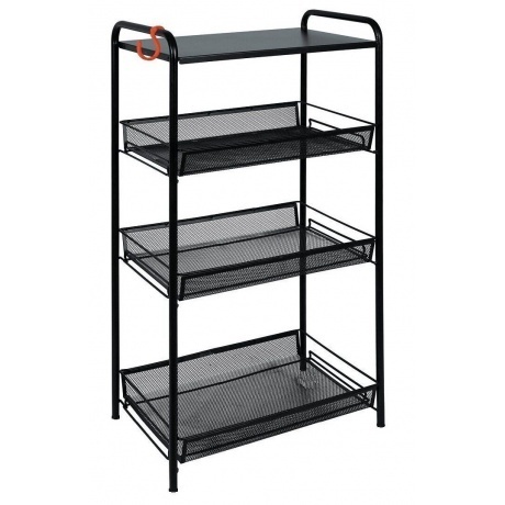 Этажерка "Ладья 34С", 3 корзины, столик, Д*Ш*В - 45*30*84 см, че...