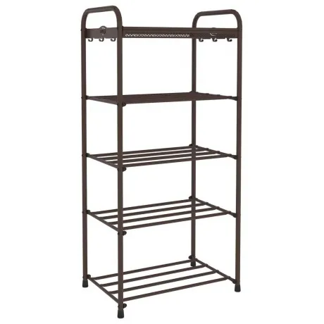 Подставка для обуви Альфа 15 45х30х95, коричневая  ПДОА15 КОР