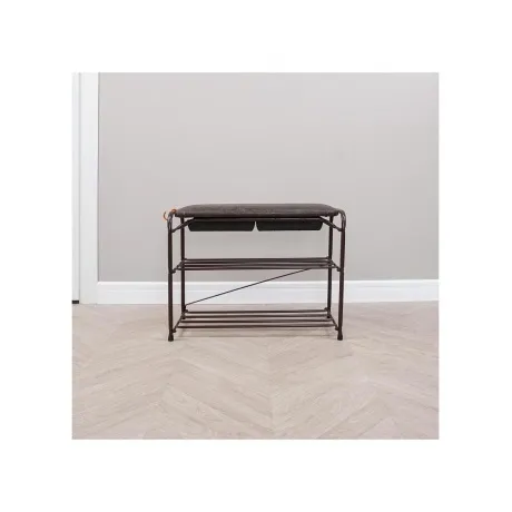 Подставка для обуви Альфа 23 с сиденьем и ящиком, 65х30х48 см, к...