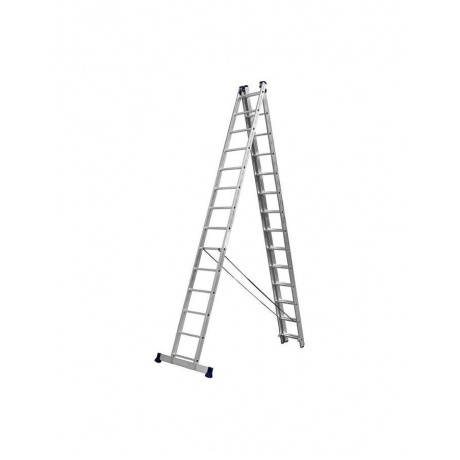 Лестница трехсекционная Сибин 38833-14 14 ступеней - фото 6