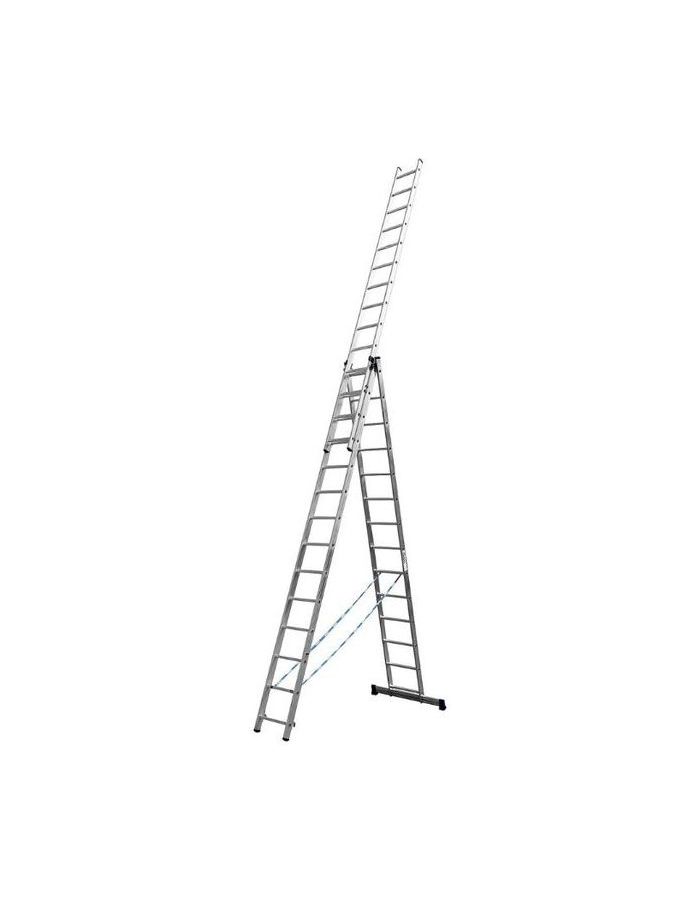 цена Лестница трехсекционная Сибин 38833-14 14 ступеней