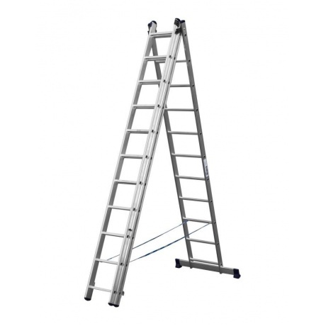 Лестница трехсекционная Сибин 38833-11 11 ступеней - фото 3