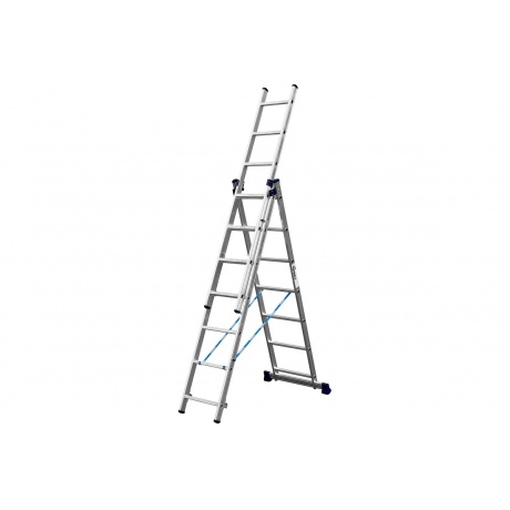 Лестница трехсекционная Сибин 38833-07 7 ступеней - фото 2