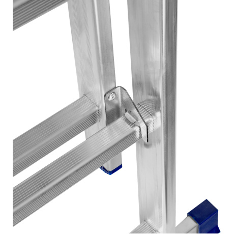 Лестница СИБРТЕХ 97913, 2 ? 13 ступеней, алюминиевая, двухсекционная, Россия - фото 4