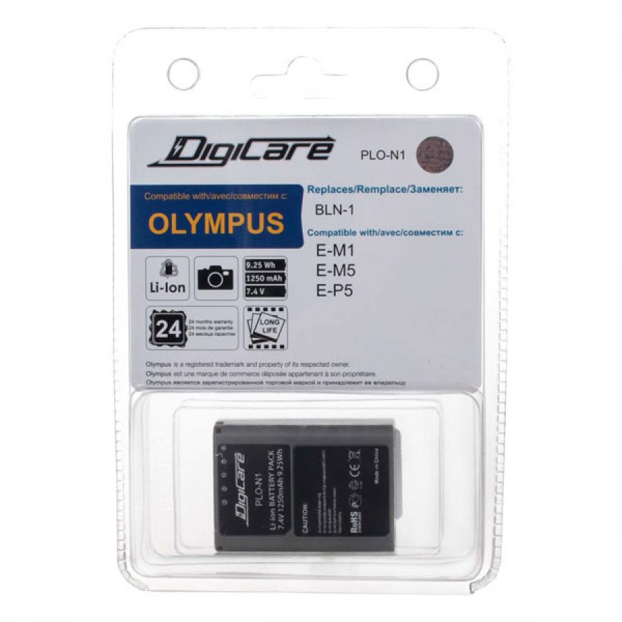 Аккумулятор DigiCare PLO-N1 / Olympus BLN-1, для OM-D E-M1, OM-D E-M5, PEN E-P5 bls 5 bls 50 ps bls5 battery led dual charger w type c for olympus om d e m10 pen e pl2 e pl5 e pl6 e pl7 e pm2 stylus 1