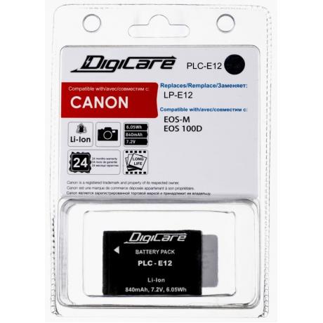 Аккумулятор DigiCare PLC-E12 / LP-E12 / EOS M, EOS 100 - фото 3