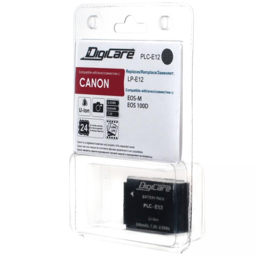 Аккумулятор DigiCare PLC-E12 / LP-E12 / EOS M, EOS 100 цена и фото
