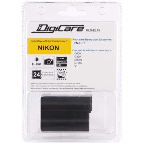 Аккумулятор DigiCare PLN-EL15 / EN-EL15 для D600, D800, D800E, D7000, D7100, Nikon 1 V1 - фото 1
