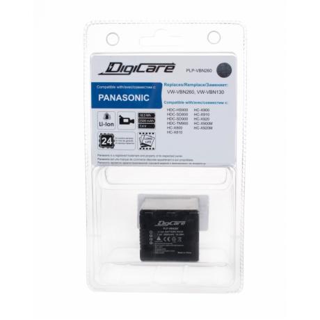 Аккумулятор DigiCare PLP-VBN260 / VW-VBN260, для HDC-SD800, HC-X900, X900M, X800 - фото 1