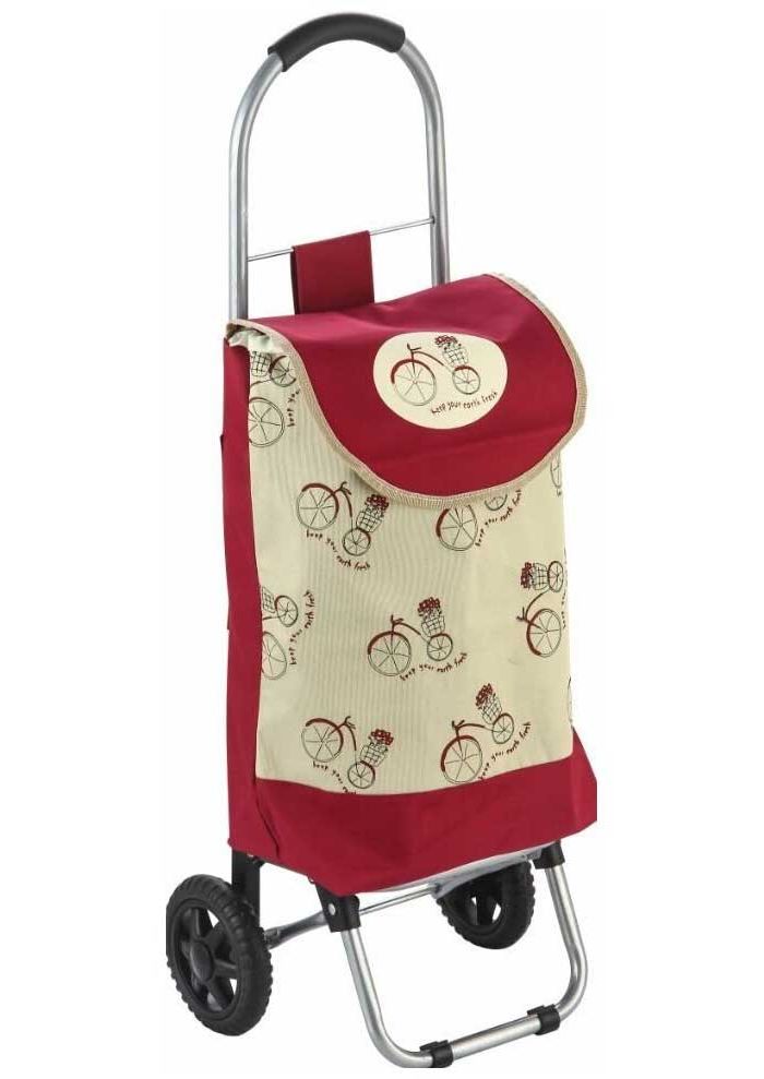 Тележка с сумкой WR3031 Прогулка, 20 кг набор вешалок рыжий кот металл с пвх покрытием 5 шт