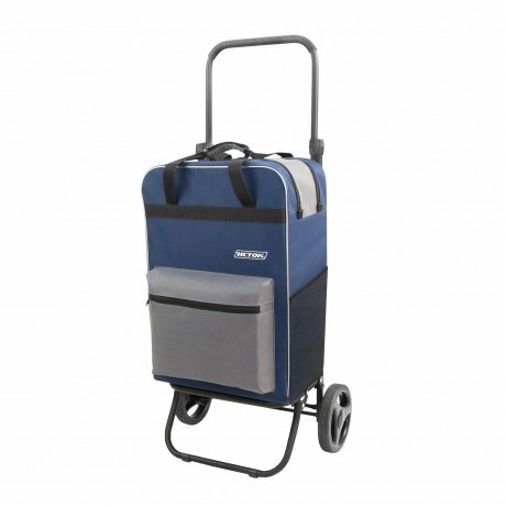 

Сумка-тележка "Спутник3 Макси" Исток, 36*42*98/73, 3 кармана, объем 45л, груз 45кг, синий/сер. СТМ31