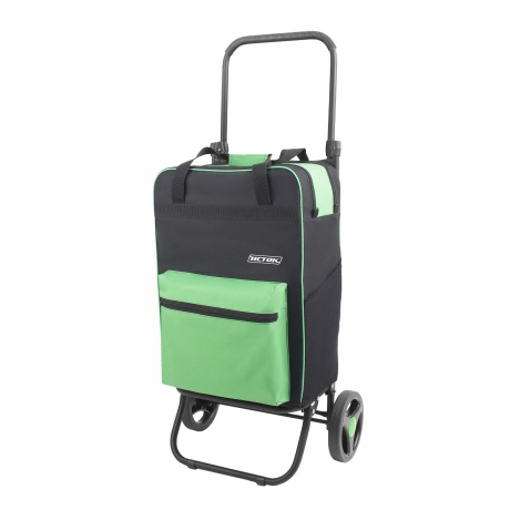 

Сумка-тележка "Спутник3 Макси" Исток, 36*42*98/73, 3 кармана, объем 45л, груз 45кг, черн/зел СТМ32