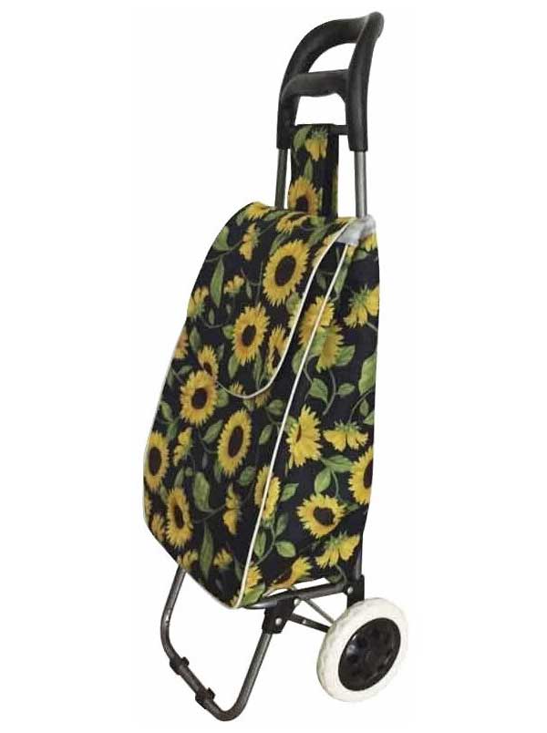 Тележка с сумкой A204 Подсолнух, 30 кг тележка с сумкой а204 бабочки нагрузка 30 кг