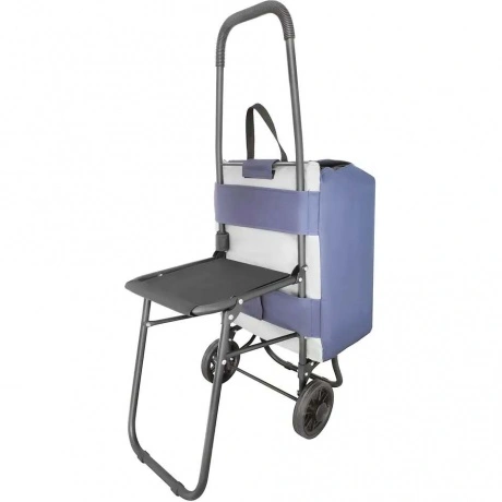 Сумка-тележка "Попутчица" Исток, с сиденьем, 36*27*95 см, объем ...