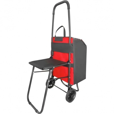 Сумка-тележка "Попутчица" Исток,с сиденьем,36*27*95 см, объем 45...