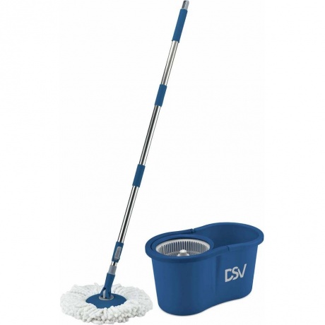 Набор для влажной уборкиведро с автоматической системой очисткишвабра2 насадки DSV хорошее состояние 1074₽