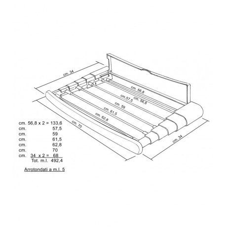 Сушилка для белья ДЖЕНИУС 70 VILEDA - фото 5