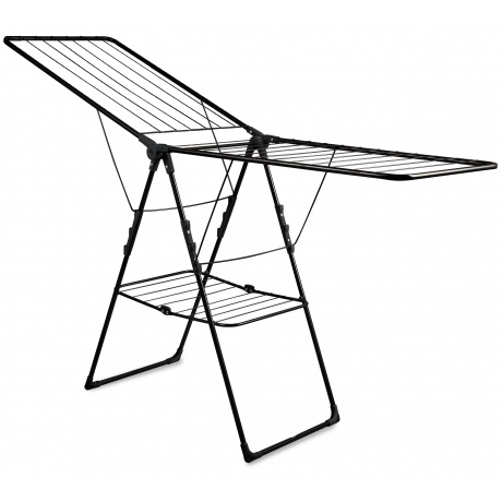 

Сушилка д/белья напольная мет. с/кр двухуровн. "Ника" 21 м черный СБ8