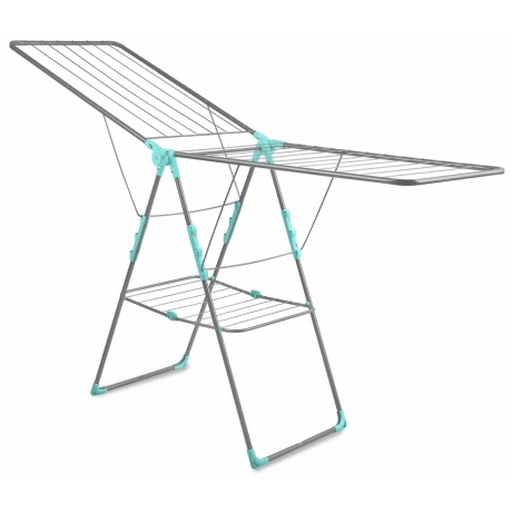 Сушилка для белья напол. мет. с/кр двухуровн. "Ника" матовый сер...