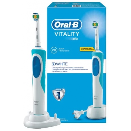 Зубная Щетка Braun Oral-B Vitality D12 513W 3D White - фото 8