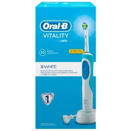 Зубная Щетка Braun Oral-B Vitality D12 513W 3D White - фото 9