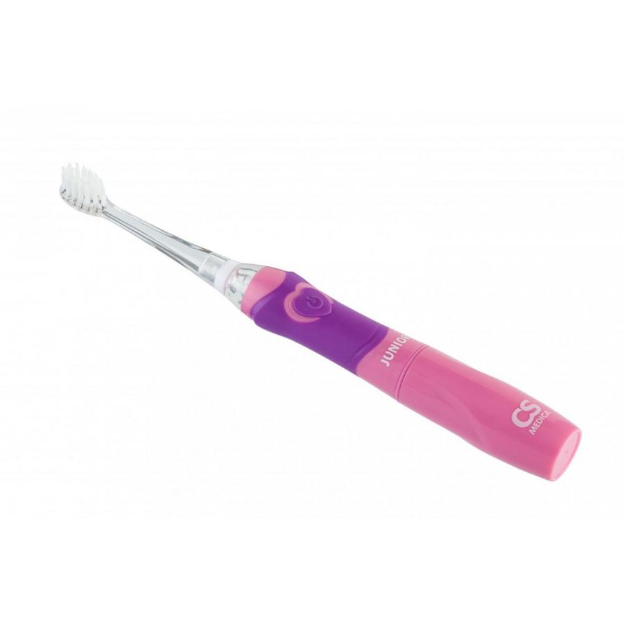 Электрическая зубная щетка CS Medica CS-562 Junior Pink электрическая зубная щетка cs medica электрическая звуковая зубная щетка cs 234