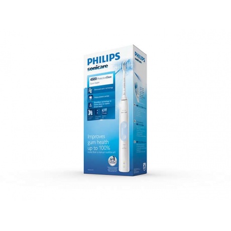 Зубная щетка электрическая Philips Sonicare ProtectiveClean HX6829/14 белый/голубой - фото 4