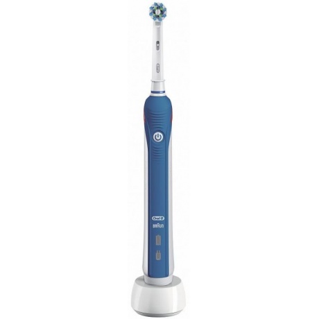 Зубная щетка электрическая Oral-B Professional Clean 2000 белый/голубой - фото 1