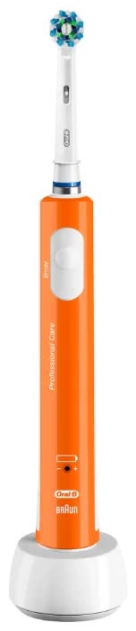 Зубная щетка электрическая Oral-B CrossAction PRO 400 оранжевый/белый
