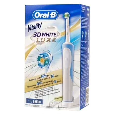 Зубная щетка электрическая Braun Oral-B Vitality 3D White Luxe D12.513W - фото 2