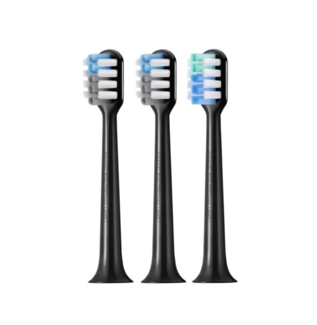 Насадка для зубной щетки Dr.Bei Sonic Electric Toothbrush  BY-V12  (Черный с золотым, 3шт)  (EB02BK060300)