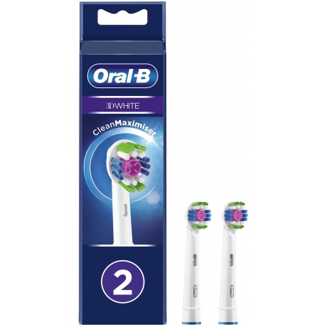 Насадки для эл. зубн/щ. Braun Oral-B EB18рRB 3DWhite CleanMaximiser 2 шт - фото 1