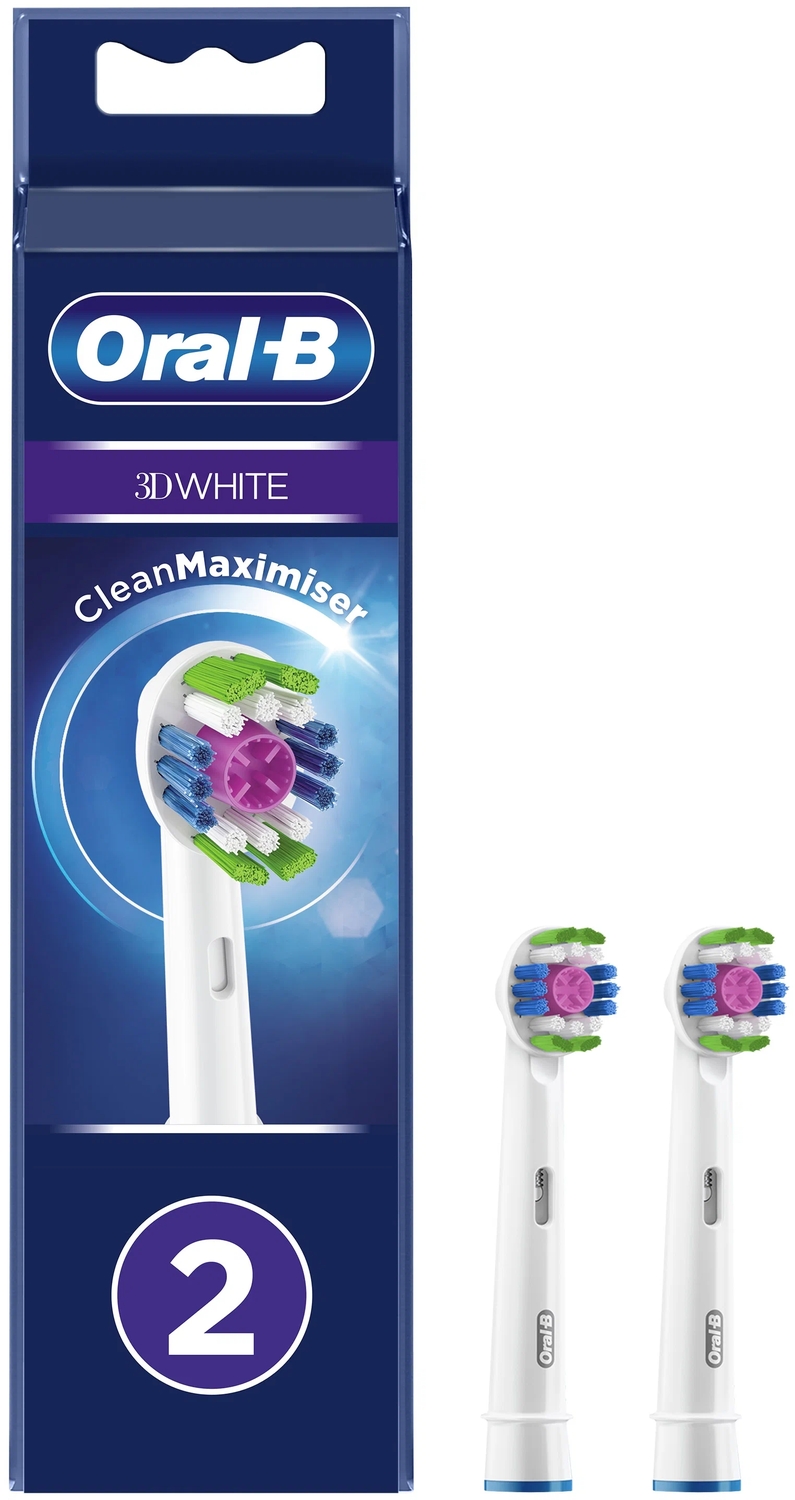 Насадки для эл. зубн/щ. Braun Oral-B EB18рRB 3DWhite CleanMaximiser 2 шт oral b 3d white сменные насадки 2 насадки