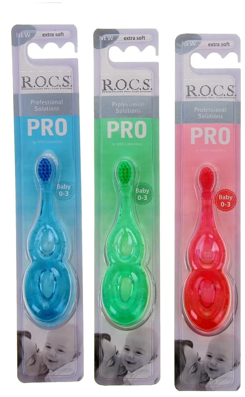 Зубная щетка R.O.C.S. Pro Baby для детей от 0 до 3 лет