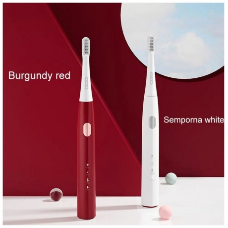 Звуковая электрическая зубная щетка DR.BEI Sonic Electric Toothbrush GY1 красная - фото 2